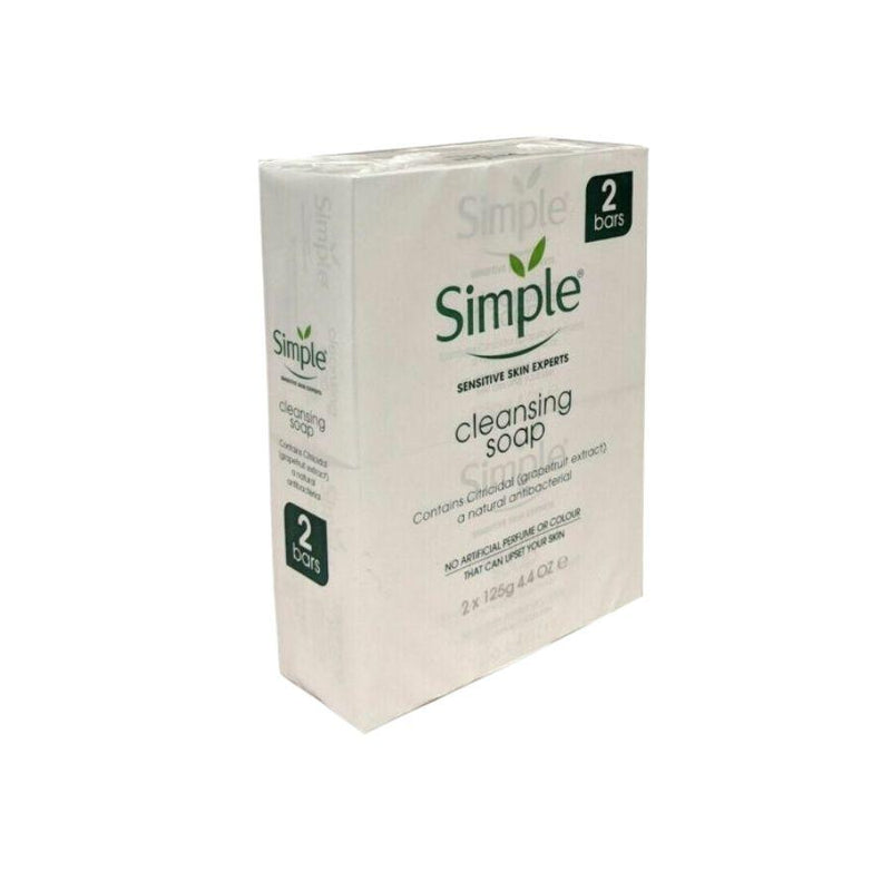 Simple Soap Antibacterial Twin 125g <br> Pack size: 24 x 125g <br> Product code: 336112