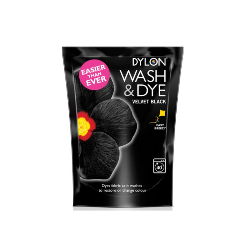 Dylon Fabric Dye No.12 Velvet Black <br> Pack size: 3 x 1 <br> Product code: 445200