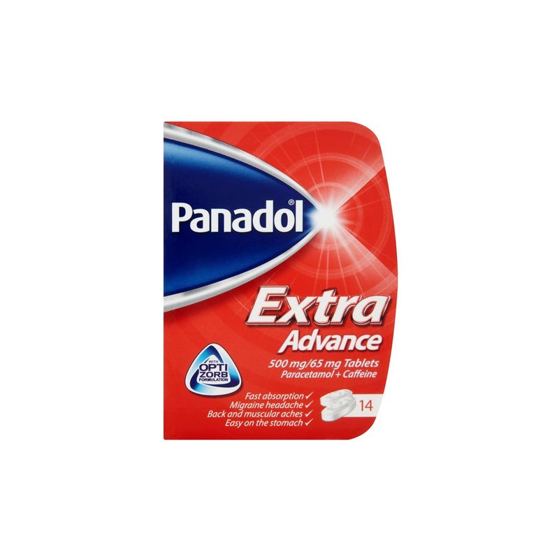 Panadol Extra Advance Tablets 14s <br> Pack size: 12 x 14s <br> Product code: 175661