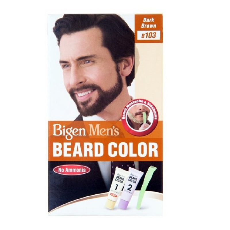 Bigen Mens Beard B103 Dark Brown <br> Pack size: 3 x 1 <br> Product code: 200394