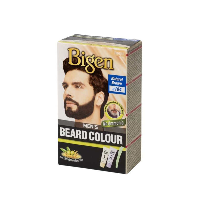 Bigen Mens Beard B104 Natural Brown <br> Pack size: 3 x 1 <br> Product code: 200395