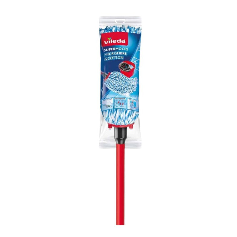 Vileda Supermocio Microfibre & Cotton Mop <br> Pack size: 6 x 1 <br> Product code: 544367