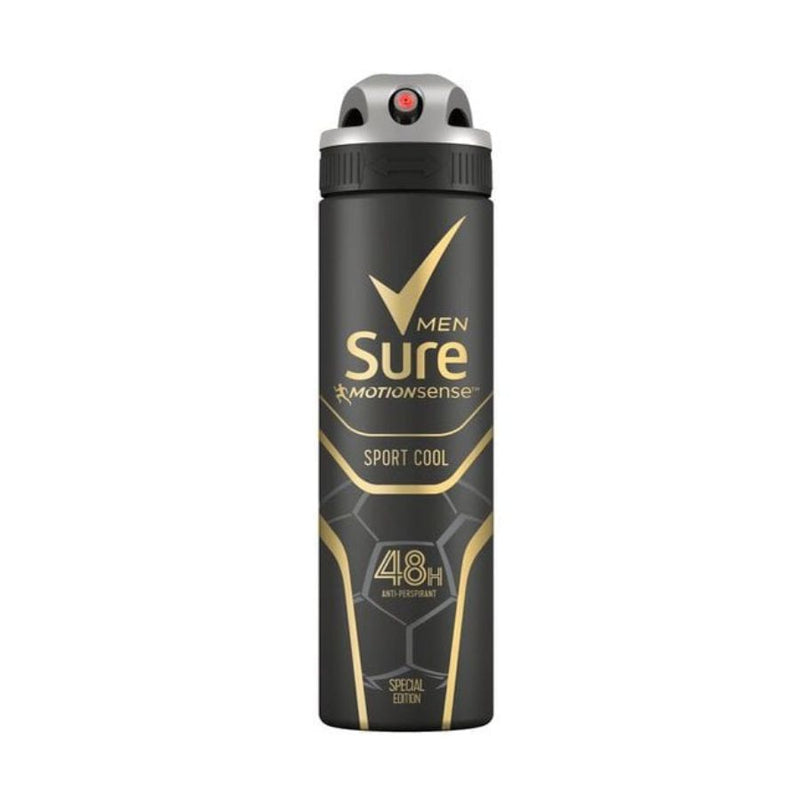 Sure Aerosol Anti-Perspirant Mens Sport Cool 150ml <br> Pack size: 6 x 150ml <br> Product code: 275543