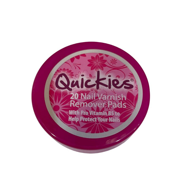 Quickies Nail Polish Remover Pads 20's <br> Pack Size: 12 x 20s <br> Product code: 243204