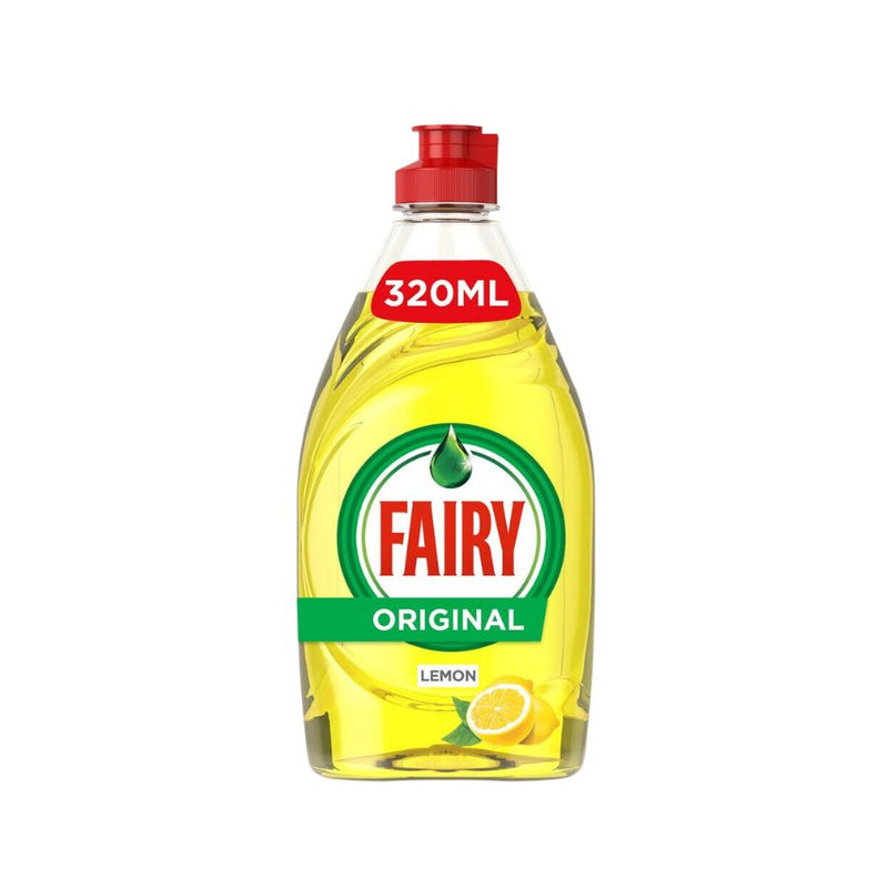 Fairy Washing Up Liquid Lemon 320ml <br> Pack size: 10 x 320ml <br> Product code: 472035