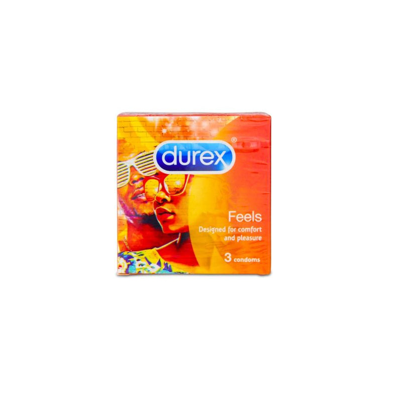 Durex Condoms Feels 3's <br> Pack size: 12 x 3s <br> Product code: 132661