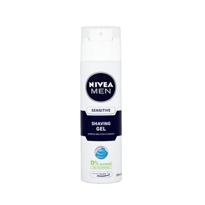 Nivea Men Sensitive Shaving Gel 200Ml <br> Pack size: 6 x 200ml <br> Product code: 265222