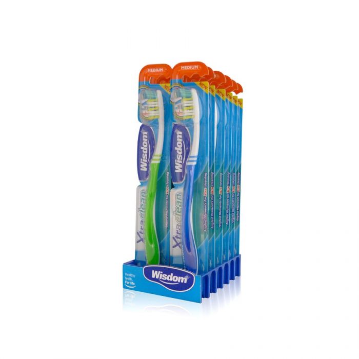 Wisdom Xtra Clean Toothbrush Medium <br> Pack size: 12 x 1 <br> Product code: 304250