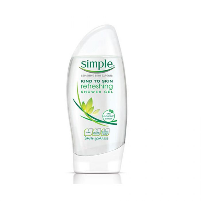 Simple Shower Gel Refreshing 225ml <br> Pack size: 6 x 225ml <br> Product code: 316951