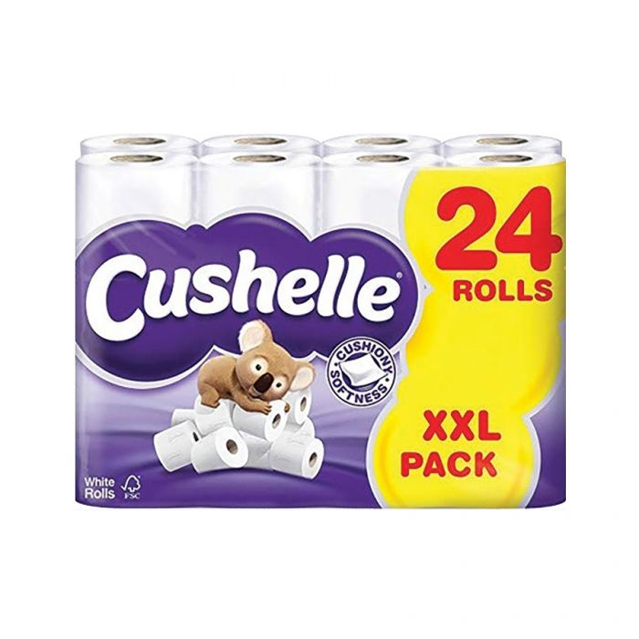 Cushelle Toilet Roll White 24S <br> Pack size: 1 x 24 <br> Product code: 421326