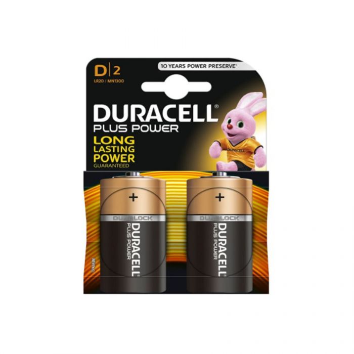 Duracell Plus Power D Batteries Mn1300 (2 Pack) <br> Pack size: 10 x 2 <br> Product code: 531120