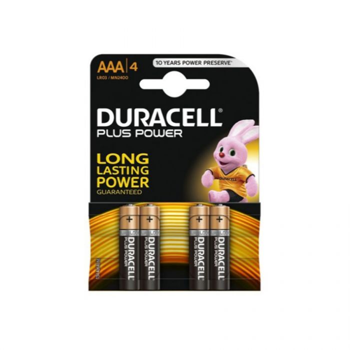 Duracell Plus Power Aaa Batteries Mn2400 (4 Pack) <br> Pack size: 10 x 4 <br> Product code: 531300