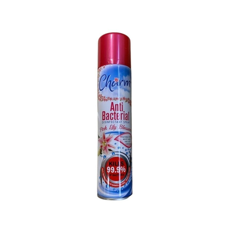Charm Anti Bacterial Spray Pink Lily Blossom 300ml <br> Pack size: 12 x 300ml <br> Product code: 555622