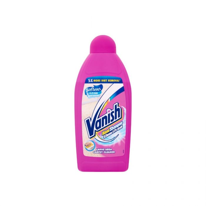 Vanish Hand Shampoo Large Area Carpet Cleaner 450Ml <br> Pack size: 6 x 450ml <br> Product code: 559532