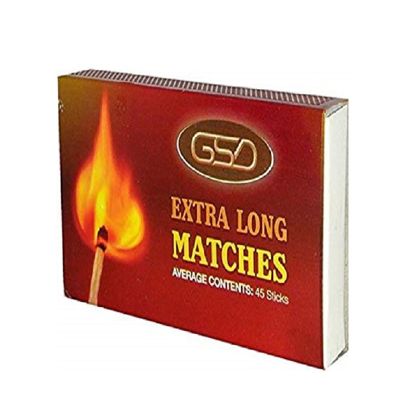 GSD Household Matches Extra Long <br> Pack size: 12 x 1 <br> Product code: 146109