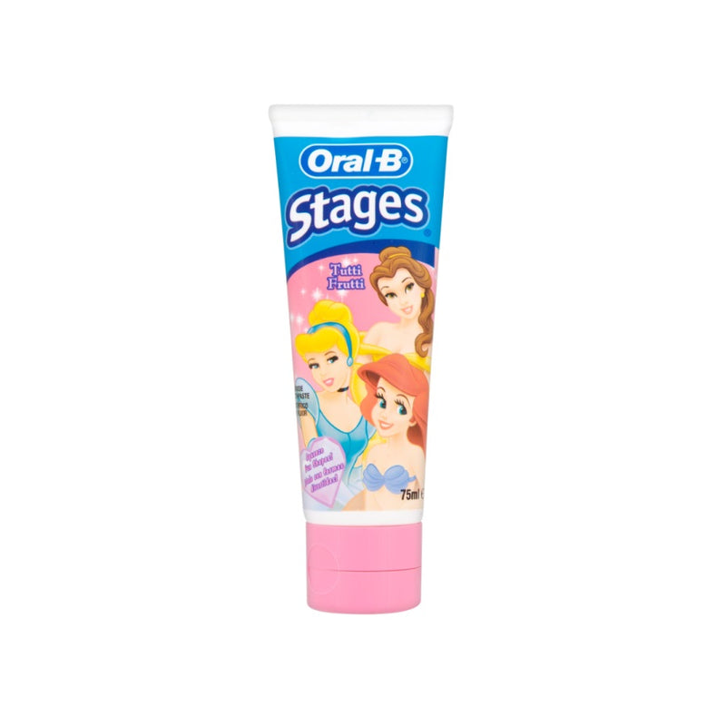 Oral B Stages Toothpaste Tutti Frutti 75ml <br> Pack size: 12 x 75ml <br> Product code: 303122