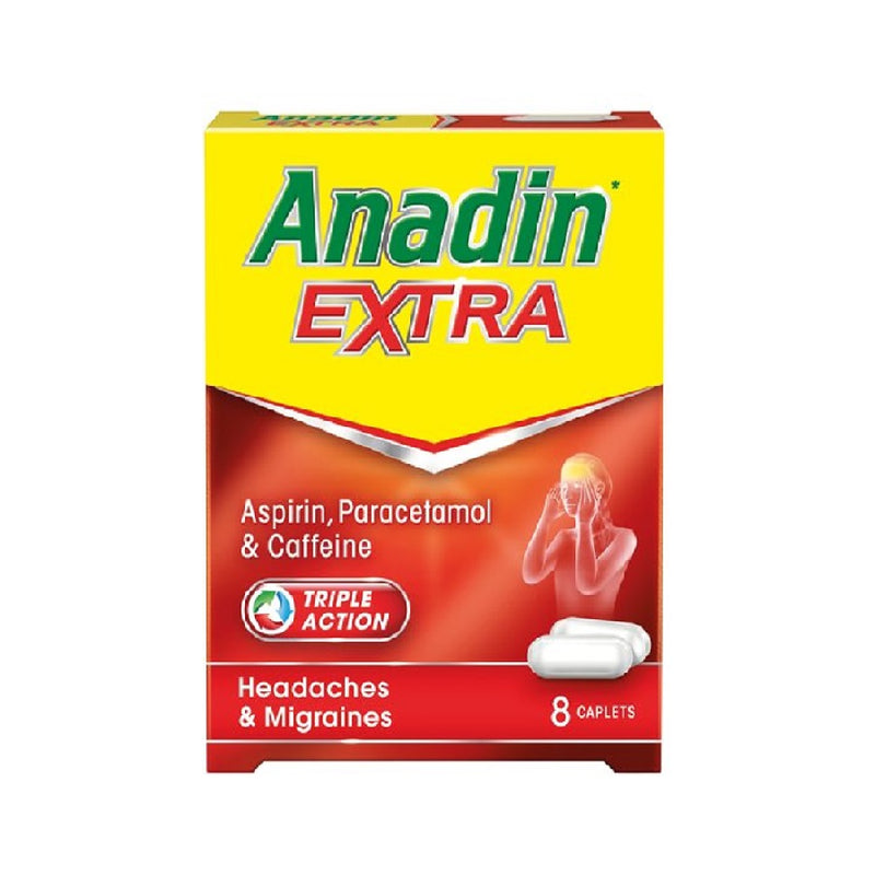 Anadin Extra 8'S <br> Pack size: 12 x 8s <br> Product code: 171101