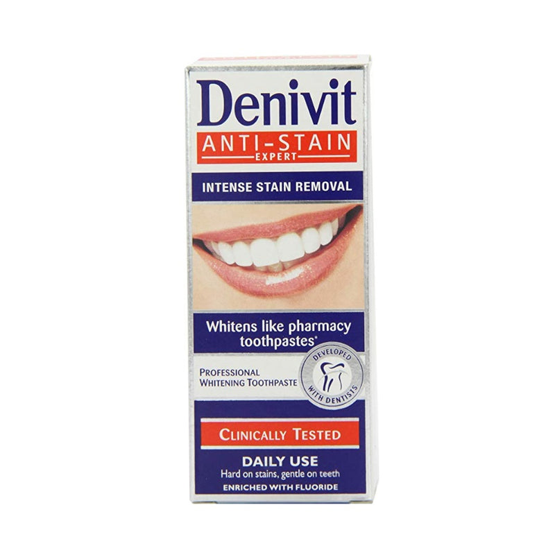 Denivit Anti-Stain Whitening Toothpaste 50ml <br> Pack size: 12 x 50ml <br> Product code: 292100