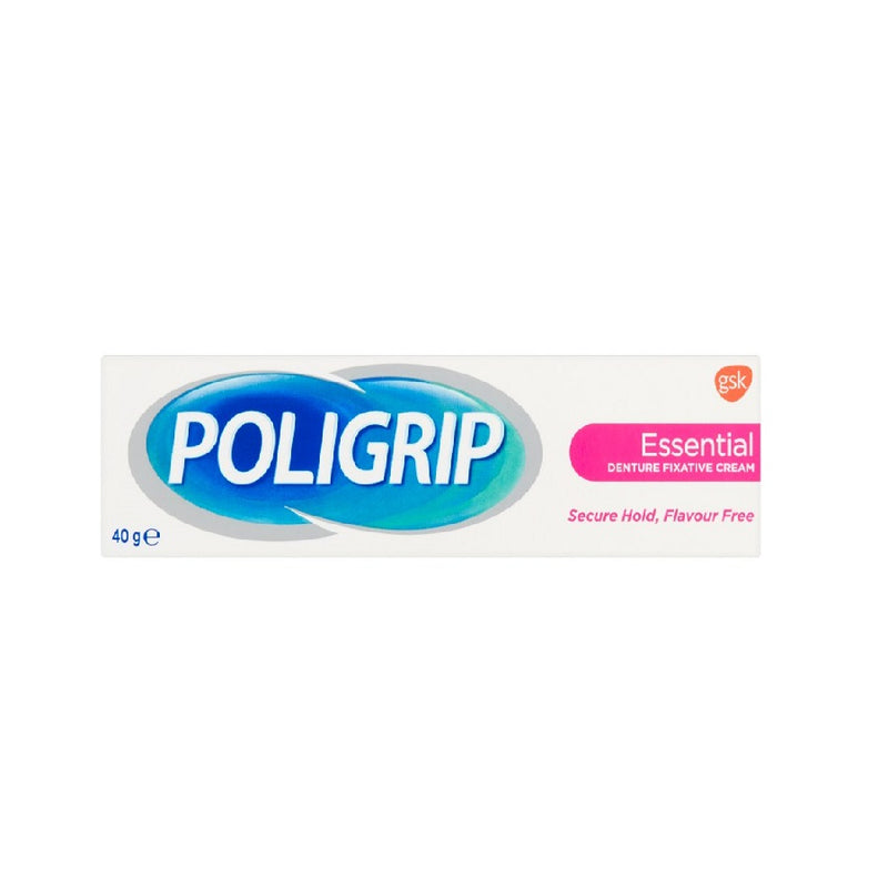 Poligrip Essential Fixative 40G Pm£2 <br> Pack size: 6 x 40g <br> Product code: 296911
