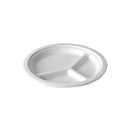 Plastic White 3 Compartment Plates 27cm 25s <br> Pack size: 1 x 25s <br> Product code: 433024