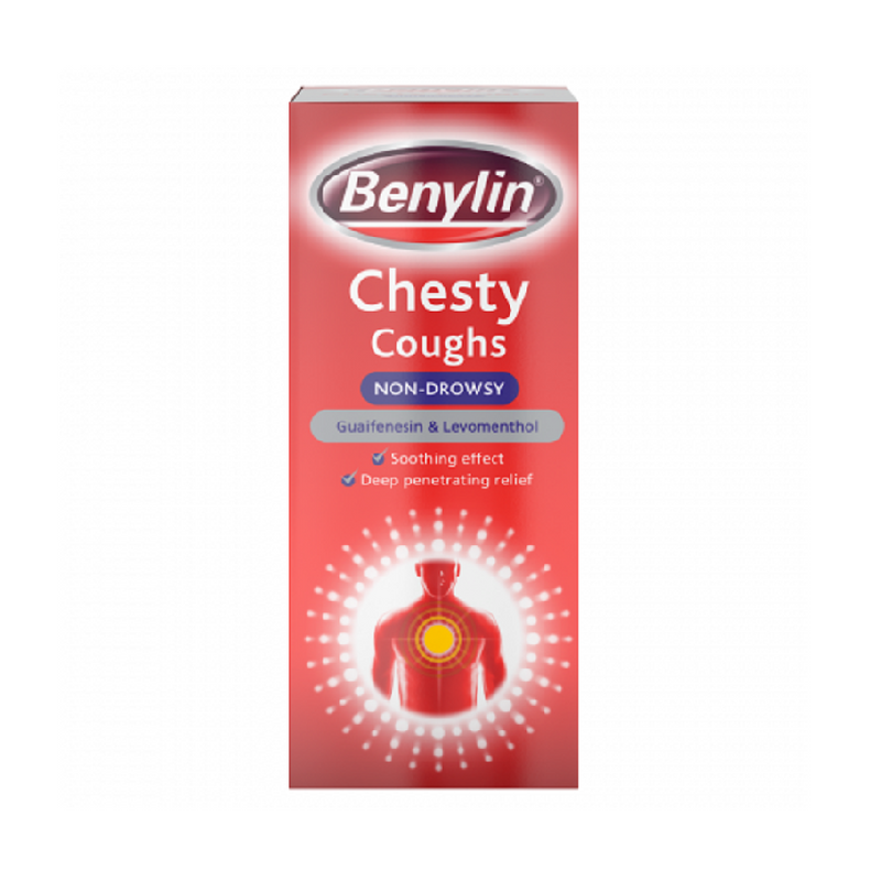 Benylin Chesty Non Drowsy 150ml <br> Pack size: 6 x 150ml <br> Product code: 121212