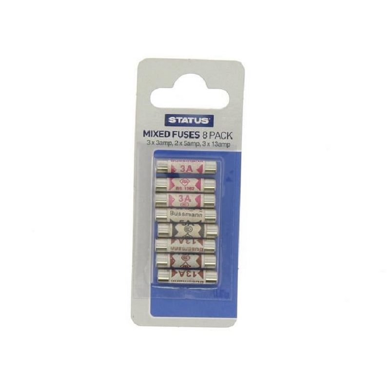 Mixed Amp Status Fuses 8Pk <br> Pack size: 1 x 1 <br> Product code: 532804