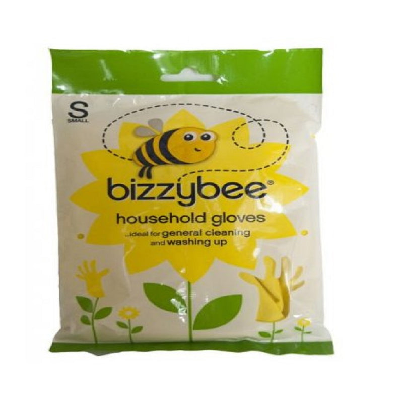 Bizzybee Household Rubber Gloves Small <br> Pack size: 6 x 1 <br> Product code: 354107