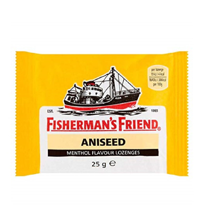 Fisherman's Friend 25Gm Aniseed <br> Pack size: 24 x 25g <br> Product code: 192540