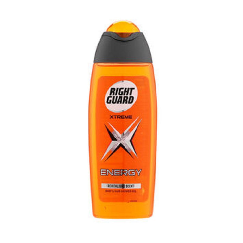 Right Guard Xtrme Shower Gel 250Ml Energy <br> Pack size: 6 x 250ml <br> Product code: 316722