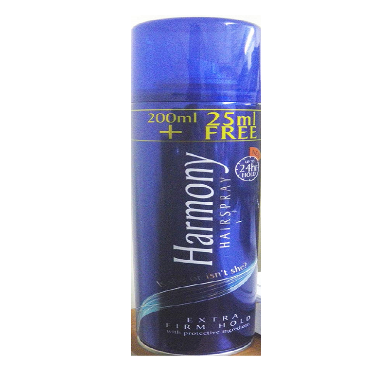 Harmony Hairspray 225M Blue Can Extra Firm Hold Pack size 6 x 225ml P
