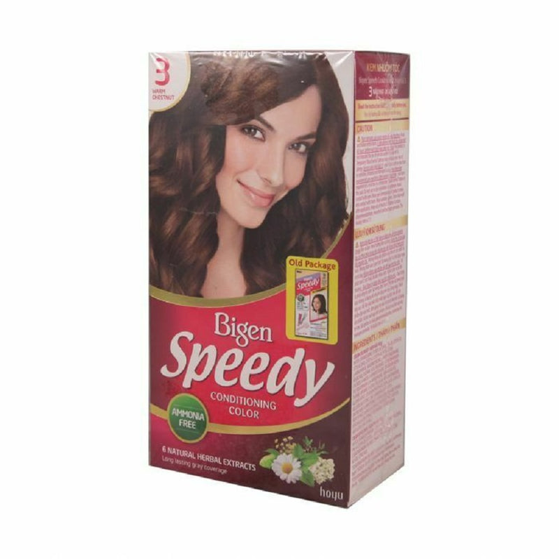 Bigen Speedy (3) Warm Chestnut <br> Pack size: 3 x 1 <br> Product code: 200380