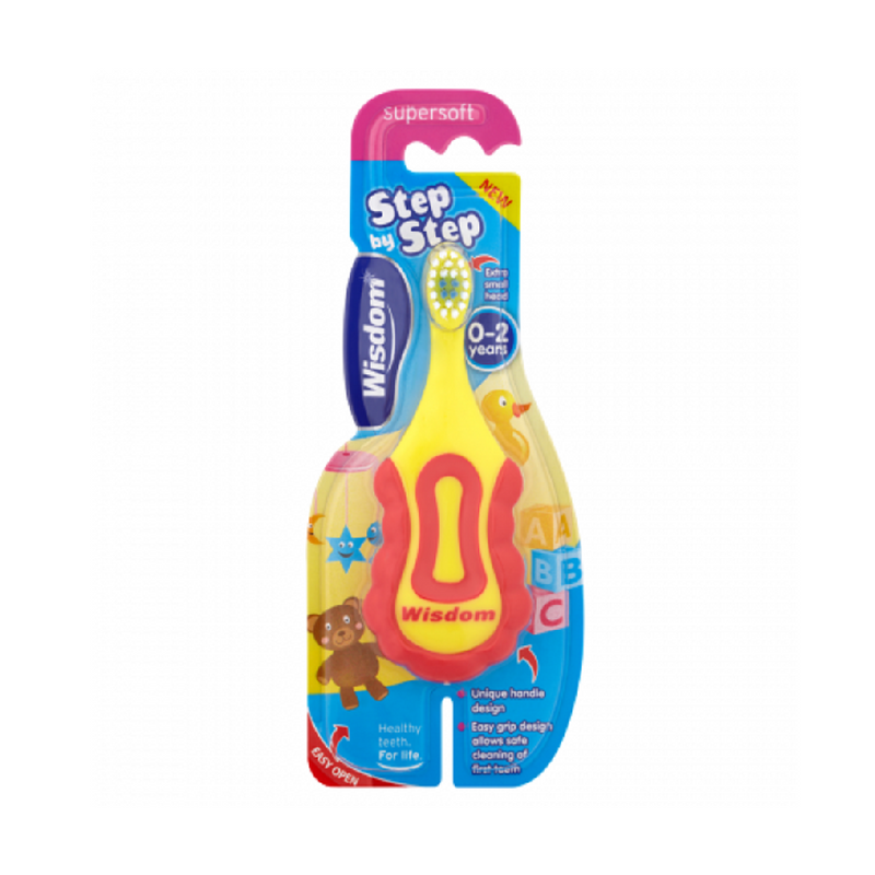Wisdom Step-By-Step Toothbrush 0-2 Years <br> Pack size: 6 x 1 <br> Product code: 304215