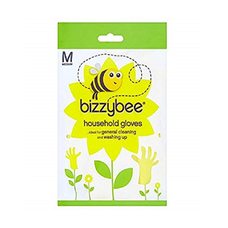 Bizzybee Household Rubber Gloves Medium <br> Pack size: 6 x 1 <br> Product code: 354108